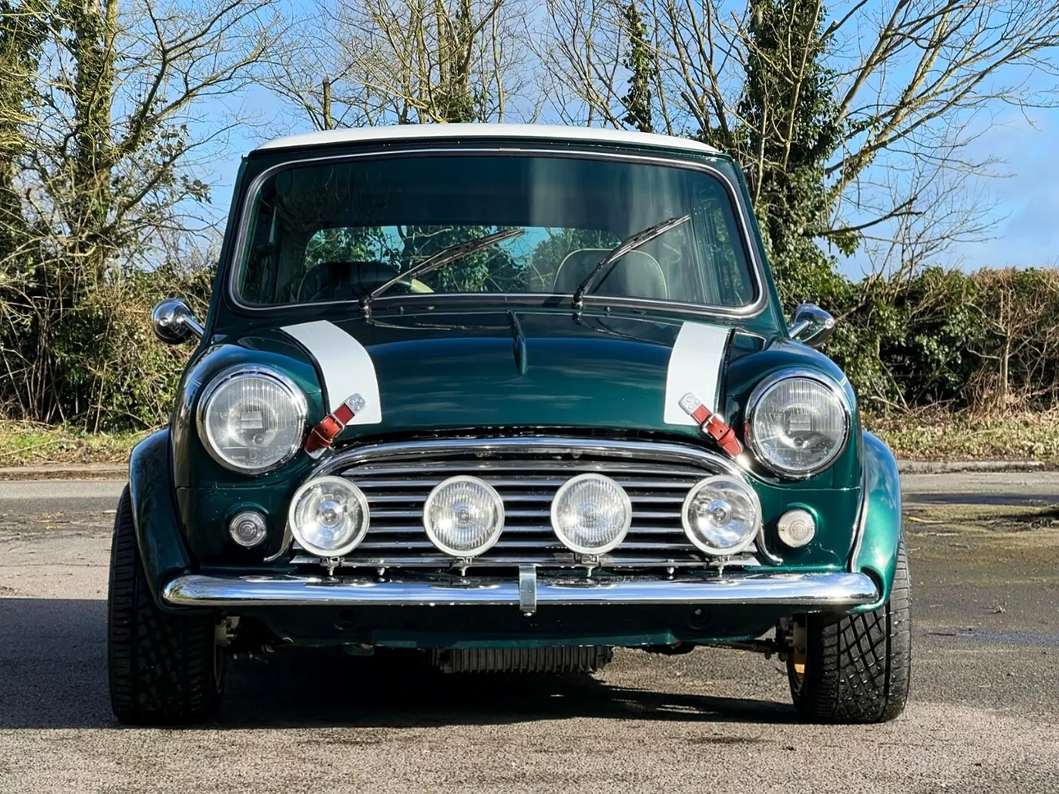 Classic Mini photographed from the front